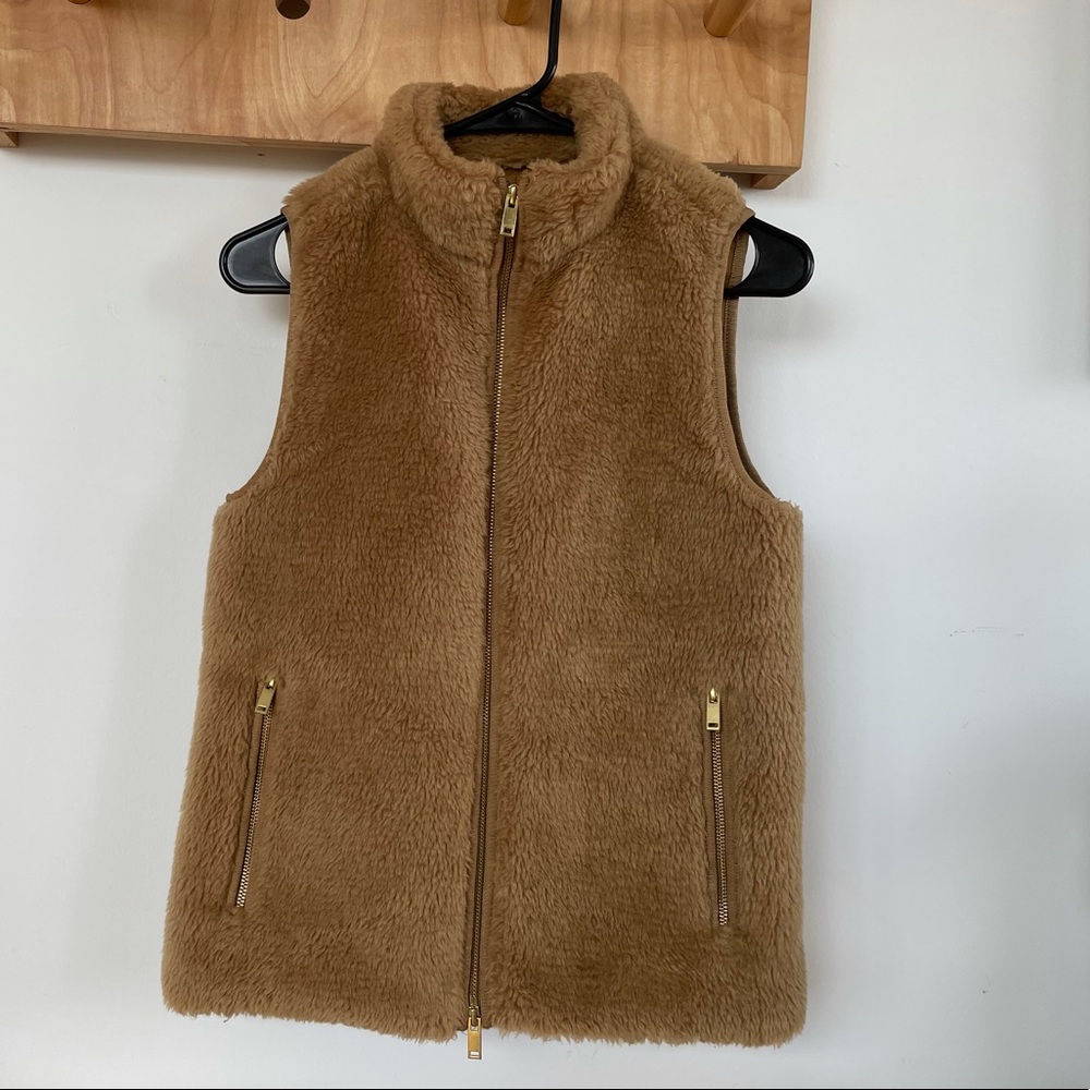 J. Crew Faux Fur Vest